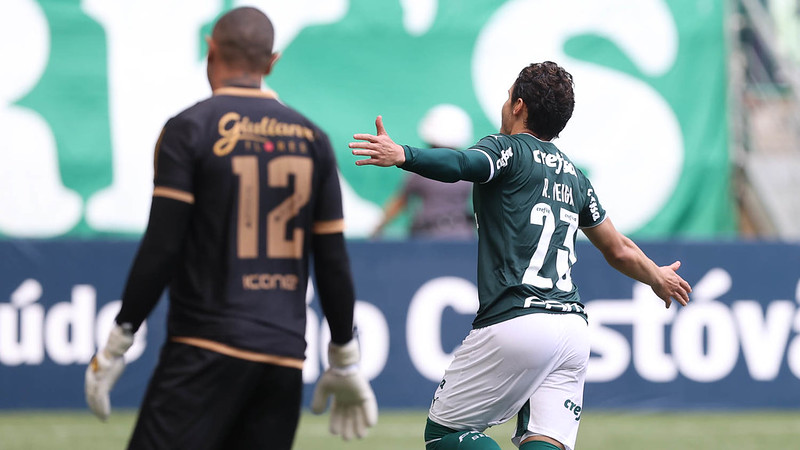 Palmeiras vence Santo André com gol de Raphael Veiga na volta dos titulares