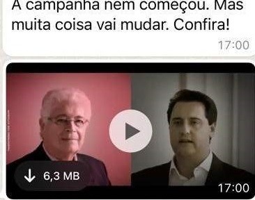 Vem do Rio, torpedos de whats com foco na campanha de Silvestre Filho