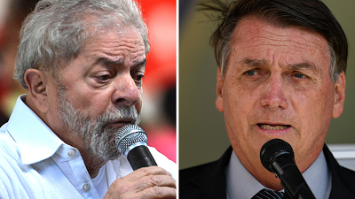 Bolsonaro está seis pontos à frente de Lula no Distrito Federal