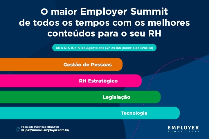 Employer Summit 2022 para profissionais de RH acontece em agosto