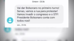 Mensagens com ameaças a favor de Bolsonaro viram alvo de investigação no Paraná