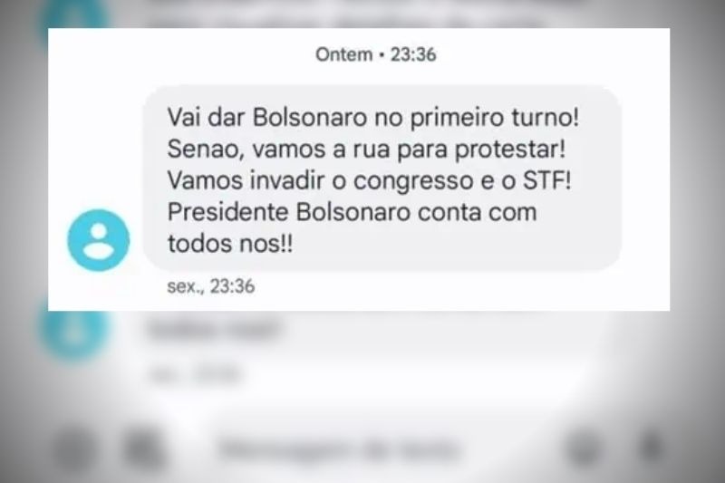Mensagens com ameaças a favor de Bolsonaro viram alvo de investigação no Paraná