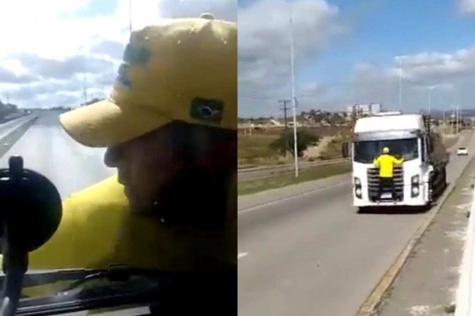 Quem é o bolsonarista agarrado ao caminhão que viralizou nas redes sociais