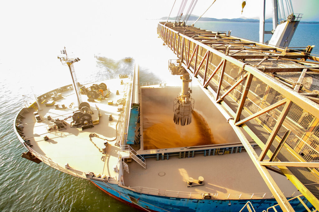 Porto de Paranaguá registra alta na movimentação de grãos em 2022