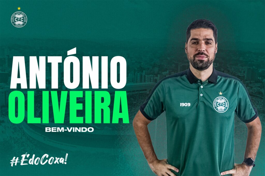 Coritiba anuncia português António Oliveira como novo técnico
