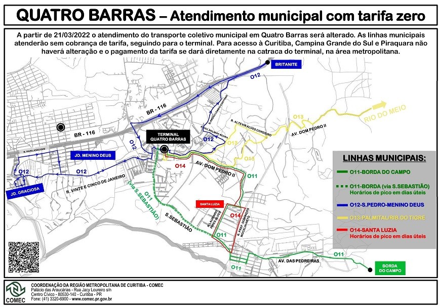 Divulgação/Prefeitura de Quatro Barras