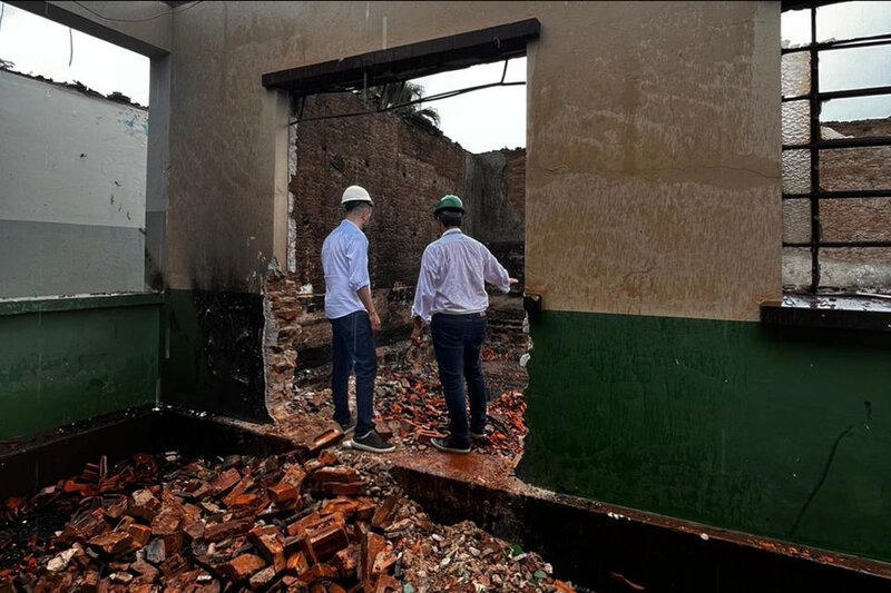 Colégio agrícola destruído por incêndio será reconstruído