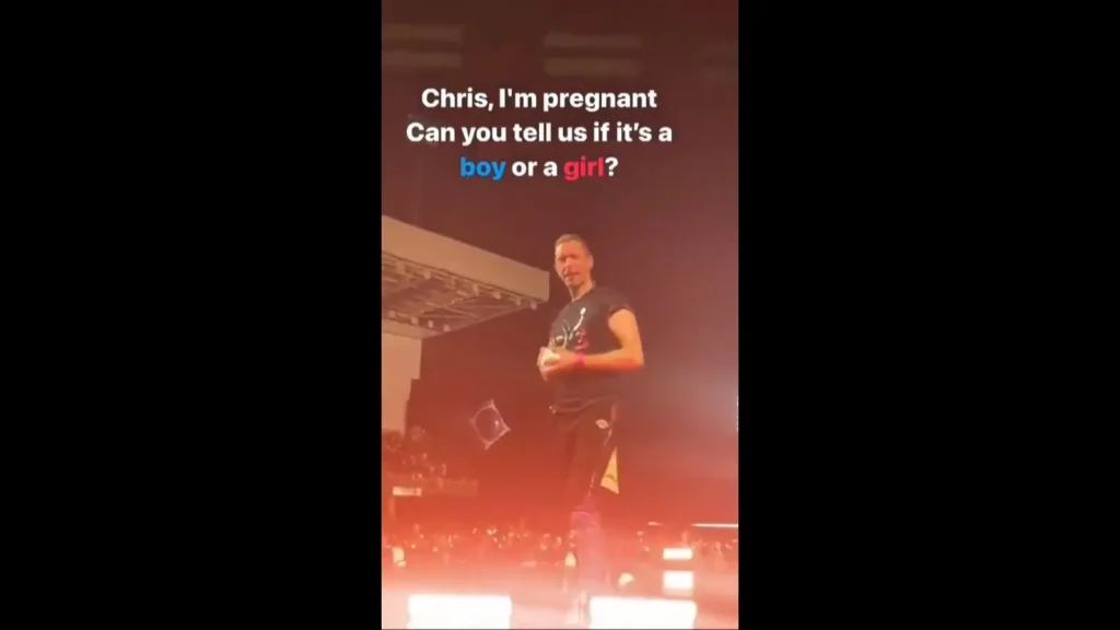 Chris Martin revela sexo de bebê durante show do Coldplay em Curitiba