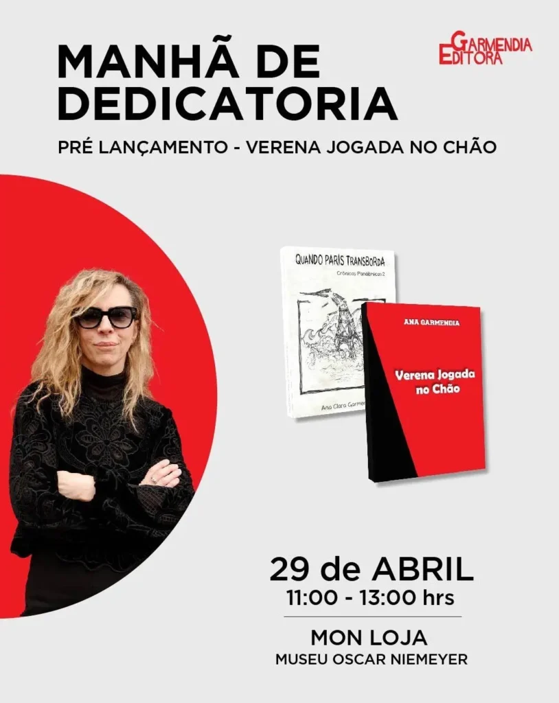 Ana Clara Garmendia lança novo livro neste sábado, no MON