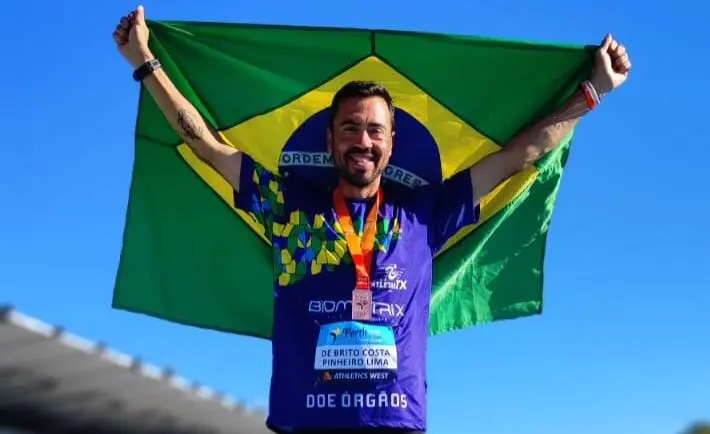 Atleta transplantado de Curitiba conquista dois bronzes em mundial