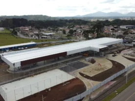 Obras no novo terminal de Piraquara atingem 80% de execução