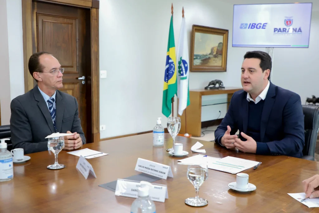 Presidente do IBGE se reúne com Ratinho Junior e explica Censo