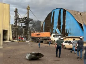 Explosão em Palotina: volume de grãos em silos dificulta buscas