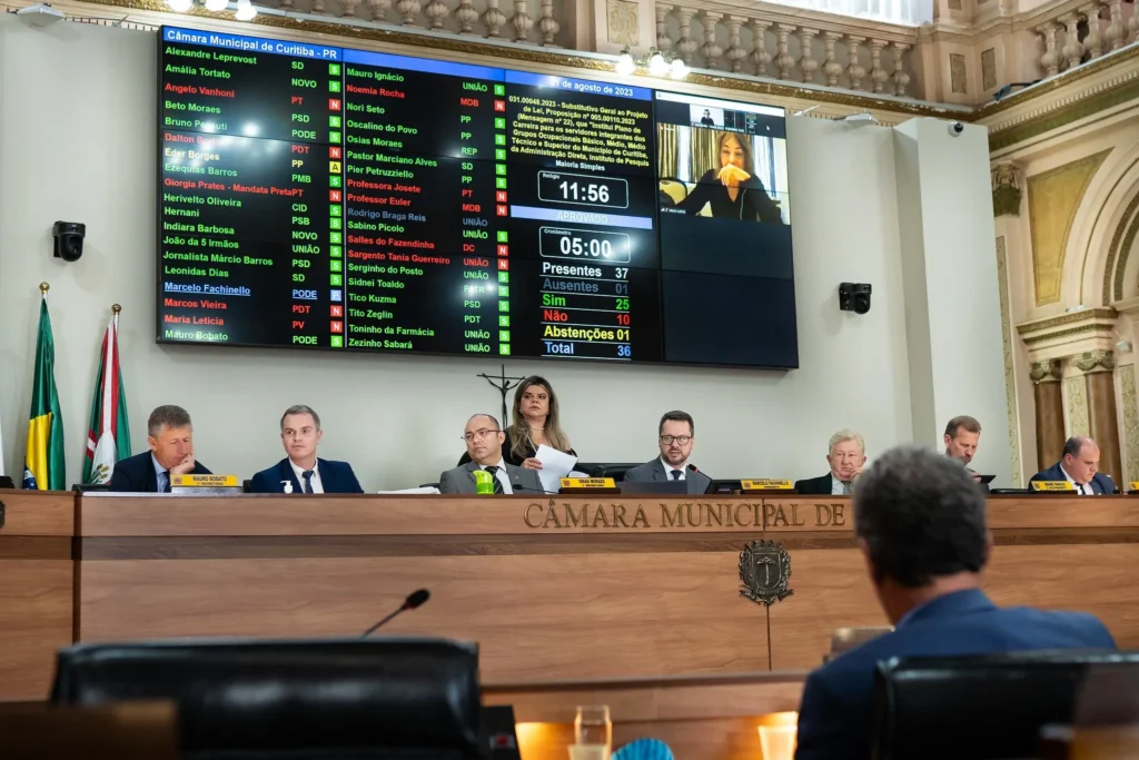 Vereadores de Curitiba aprovam substitutivo e descongelam plano de carreira dos servidores