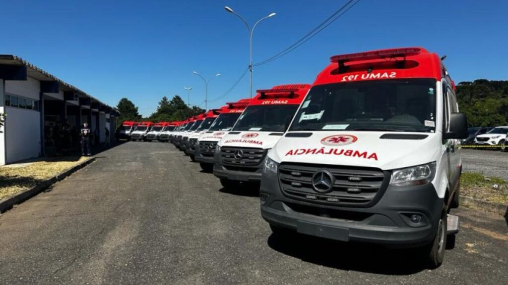 Samu recebe 15 ambulâncias novas para reforçar frota estadual