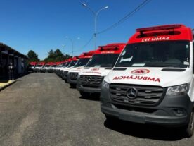 Samu recebe 15 ambulâncias novas para reforçar frota estadual