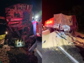 Grave acidente entre ônibus e carreta deixa 14 feridos no Norte do Estado