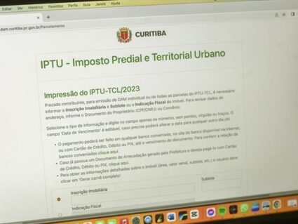 IPTU de Curitiba: 2ª parcela pode ser paga até segunda-feira (22)