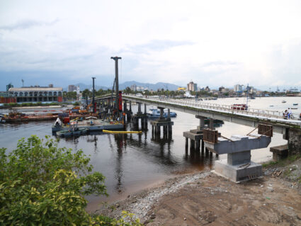 Ponte de Valadares: Obras em Paranaguá superam 50% de execução