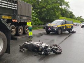 Motociclista morre após acidente na BR-277, em Morretes