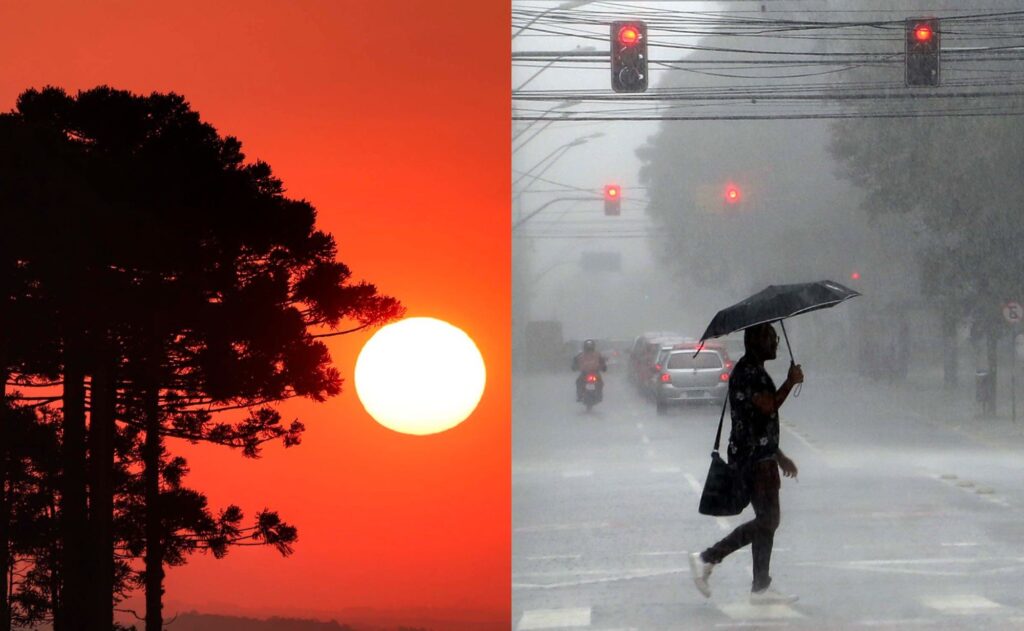 Paraná tem alertas de calor e tempestade neste sábado (16)