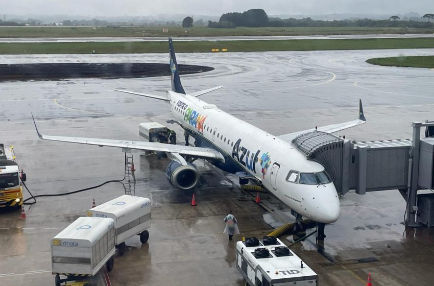 Nova aeronave da Azul ganha selo ‘Visite o Paraná’