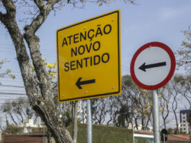 Rua de Curitiba terá sentido alterado a partir desta terça-feira (16)