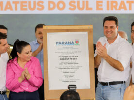 Ratinho Junior inaugura pavimentação da PR-364