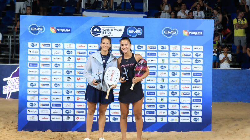 Paranaense Vitória Marchezini é vice-campeã em torneio de beach tennis