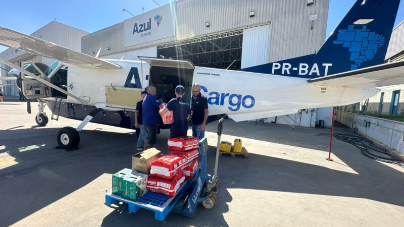 Rio Grande do Sul: Azul recebe doações em 160 aeroportos + lojas